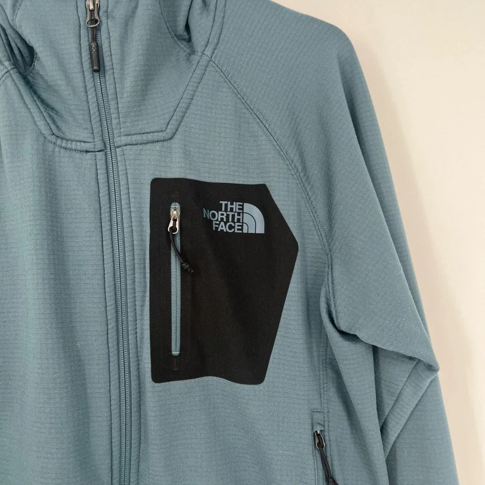 The North‎ Face Borod Hooded Mens M Full-Zip Hoodie Blue Outdoor Hiking